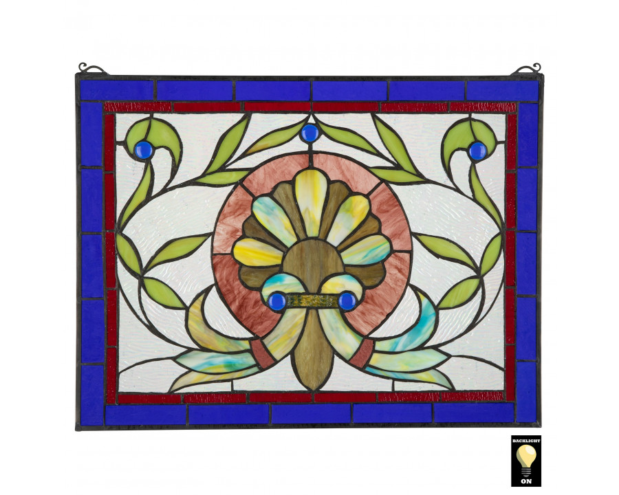 Toscano - Prairie Flower Stained Glass Window