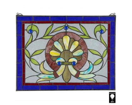 Toscano - Prairie Flower Stained Glass Window