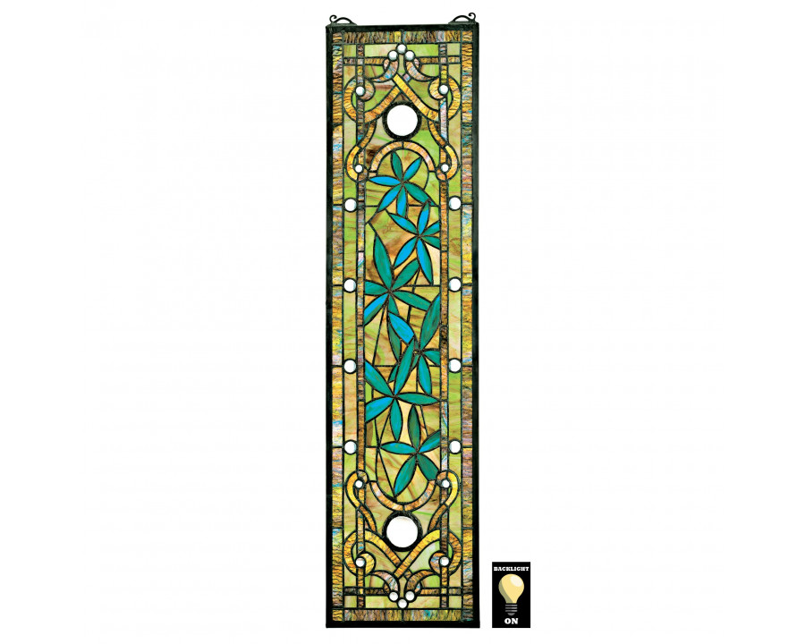 Toscano - Asian Serenity Garden Stained Glass Window