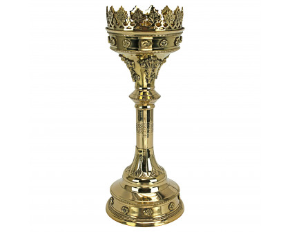 Toscano Chartres Cathedral Gothic Candlestick - Medium