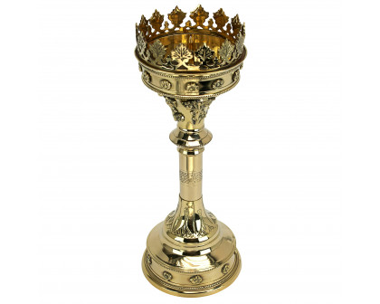 Toscano Chartres Cathedral Gothic Candlestick - Medium