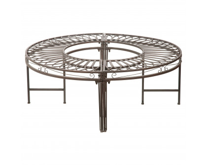 Toscano - Gothic Roundabout Garden Bench in Steel