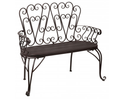 Toscano - French Quarter Garden Bench in Steel