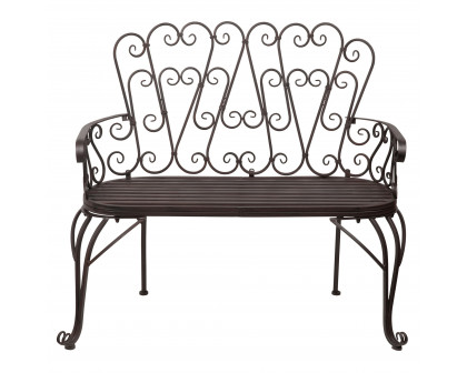 Toscano - French Quarter Garden Bench in Steel