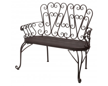 Toscano - French Quarter Garden Bench in Steel