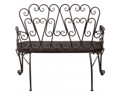 Toscano - French Quarter Garden Bench in Steel