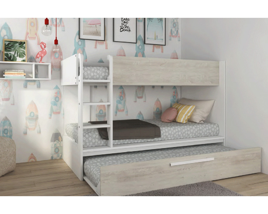 Trasman 4.1 Series Reversible Bunk Bed with Pullout Bed - 90x200cm