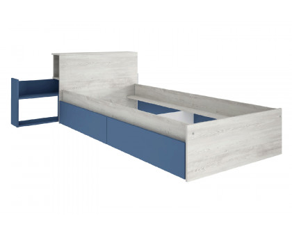 Trasman Jazz Single Bed with Drawers and Nightstand - 90x190cm