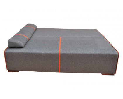 UA Collection - Avenue Pillow Top Arms Convertible Sofa Bed in Gray, Fabric