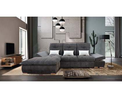 UA Collection - Estero 2-Piece Sectional with Bed and Storage