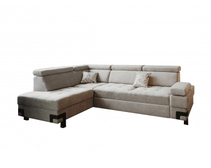 UA Collection - Garda 2-Piece Sectional with Bed and Storage