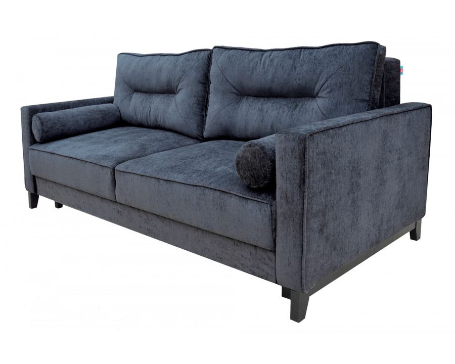 UA Collection - Pesaro Square Arms Convertible Sofa Bed in Gray, Fabric