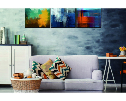 Whiteline - Terra 3-Piece Canvas Wall Art in Multicolor