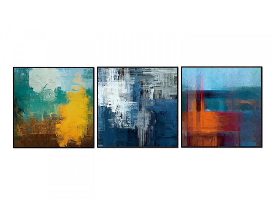 Whiteline - Terra 3-Piece Canvas Wall Art in Multicolor