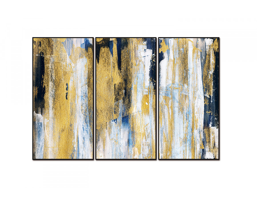 Whiteline - Oro 3-Piece Canvas Wall Art in Multicolor