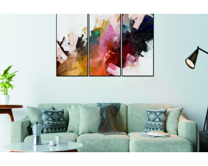 Whiteline - Luz 3-Piece Canvas Wall Art in Multicolor