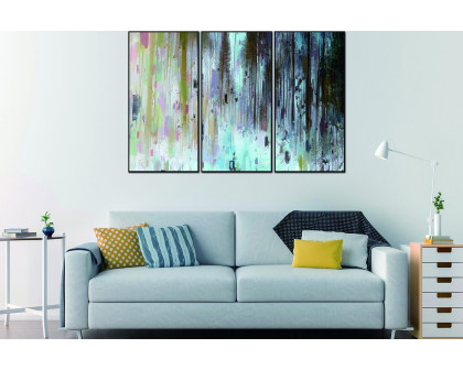 Whiteline - Yoli 3-Piece Canvas Wall Art in Multicolor