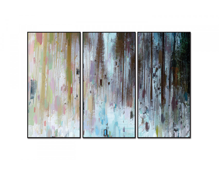 Whiteline - Yoli 3-Piece Canvas Wall Art in Multicolor