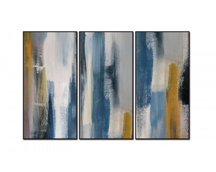 Whiteline - Indie 3-Piece Canvas Wall Art in Multicolor