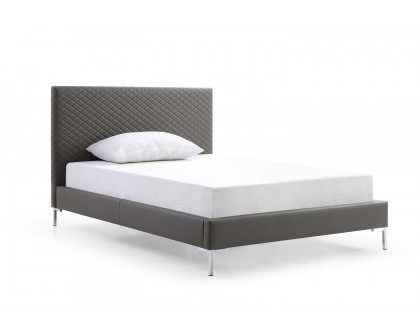 Whiteline Liz Full Size Bed - Dark Gray