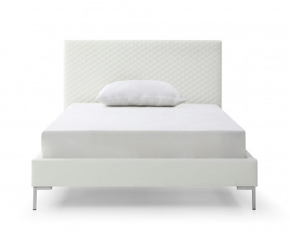 Whiteline Liz Full Size Bed - White