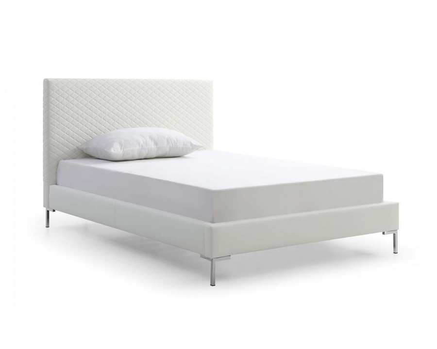 Whiteline Liz Full Size Bed - White