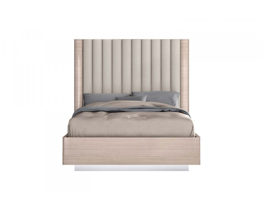 Whiteline Waves Full Size Bed - Beige