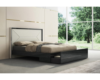 Whiteline Navi King Size Bed - Gray