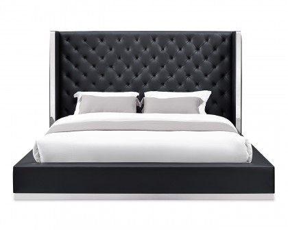 Whiteline Abrazo King Size Bed - Black