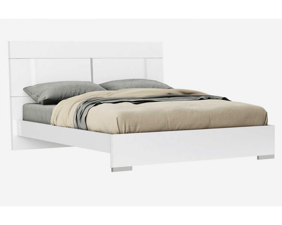 Whiteline Kimberly King Size Bed - White