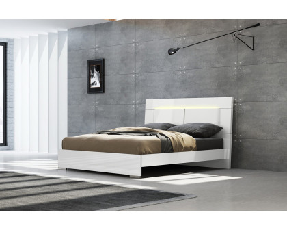 Whiteline Kimberly King Size Bed - White