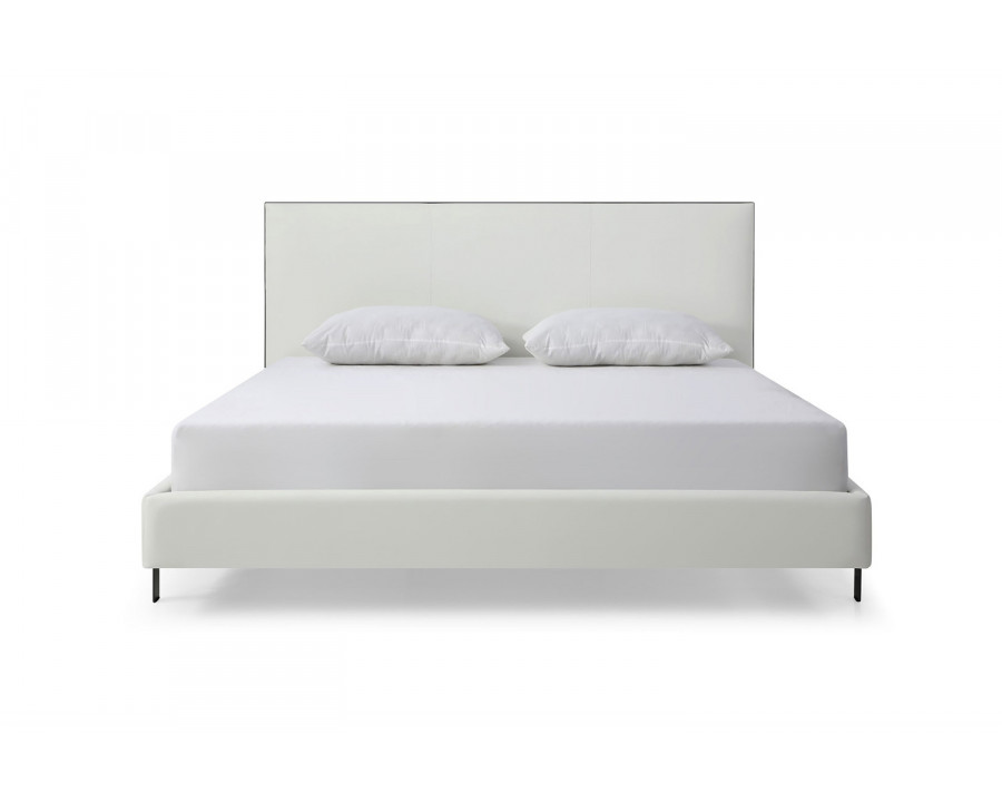 Whiteline Hollywood King Size Bed - White