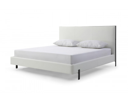 Whiteline Hollywood King Size Bed - White