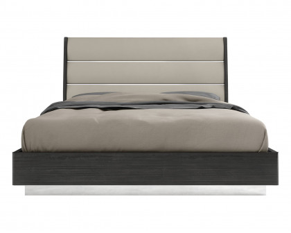 Whiteline Pino King Size Bed - Gray