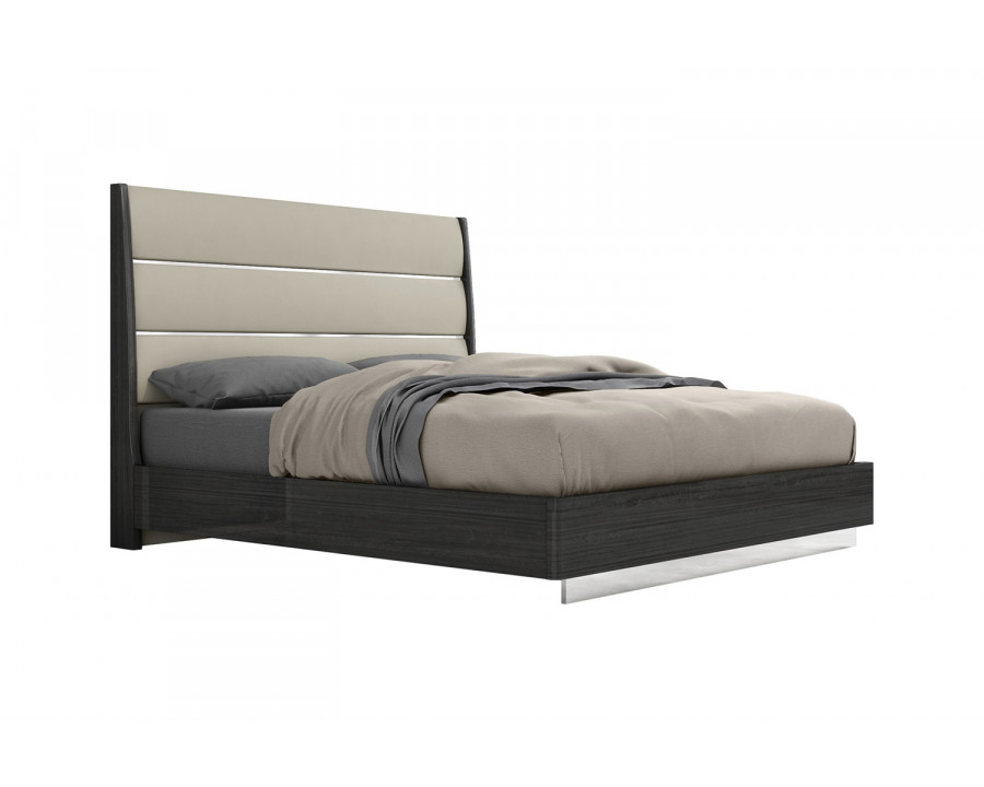 Whiteline Pino King Size Bed - Gray