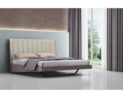 Whiteline Berlin King Size Bed - Gray