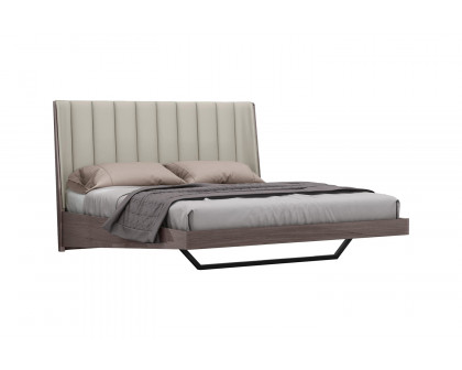 Whiteline Berlin King Size Bed - Gray