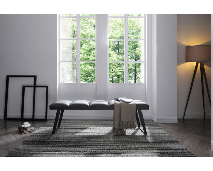 Whiteline Ethan Bench - Dark Gray