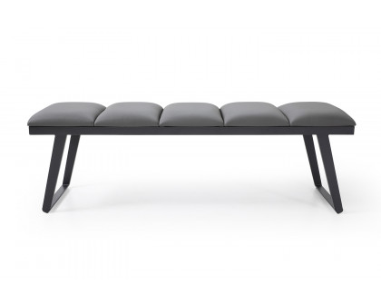 Whiteline Ethan Bench - Dark Gray