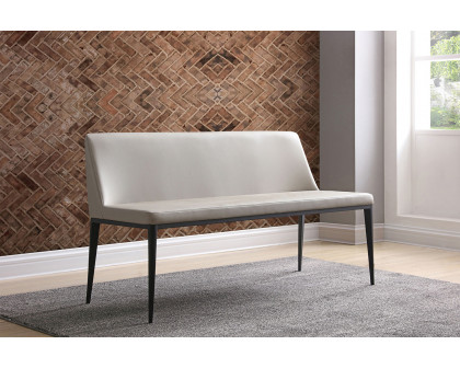 Whiteline - Carrie Bench in Light Gray