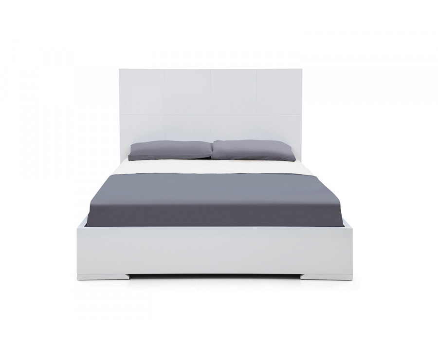 Whiteline Anna Queen Size Bed - White