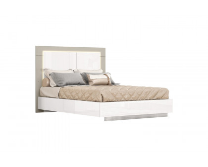 Whiteline Daisy Queen Size Bed - White