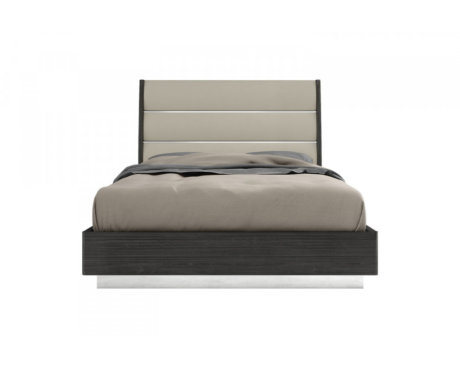 Whiteline Pino Queen Size Bed - Gray