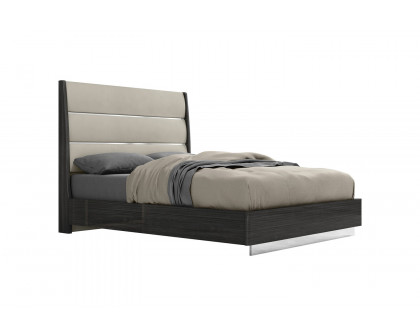 Whiteline Pino Queen Size Bed - Gray