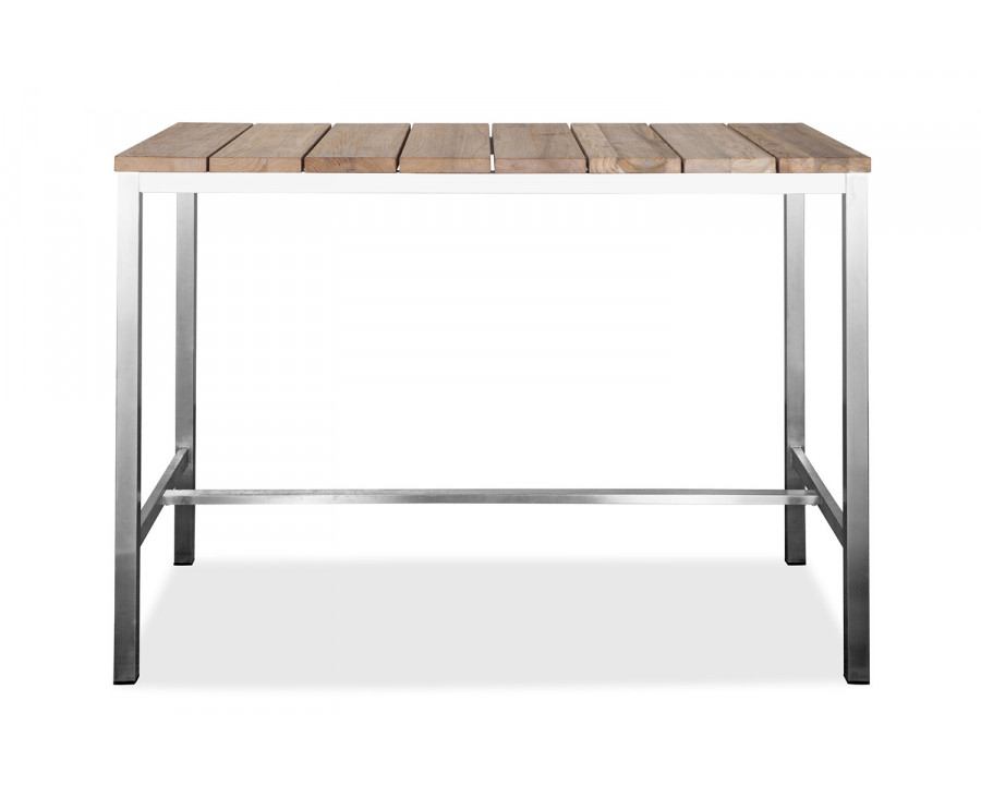 Whiteline - Stone Outdoor Bar Table in Teak