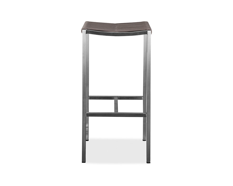 Whiteline - Stone Backless Outdoor Barstool in Taupe