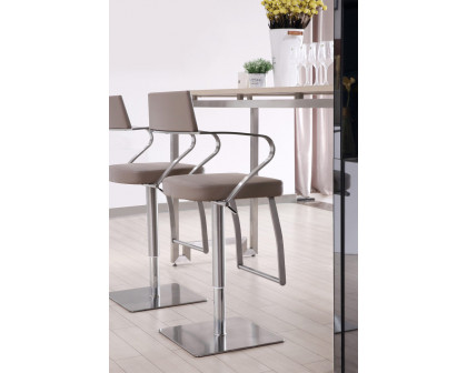 Whiteline Zuri Barstool - Taupe