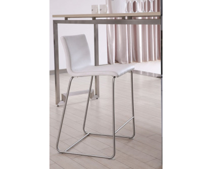 Whiteline - Hayden Counter Stool in White