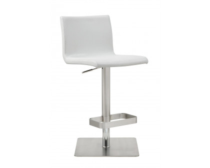 Whiteline Watson Barstool - White