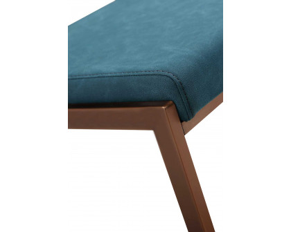 Whiteline - Clifton Counter Stool in Teal Blue